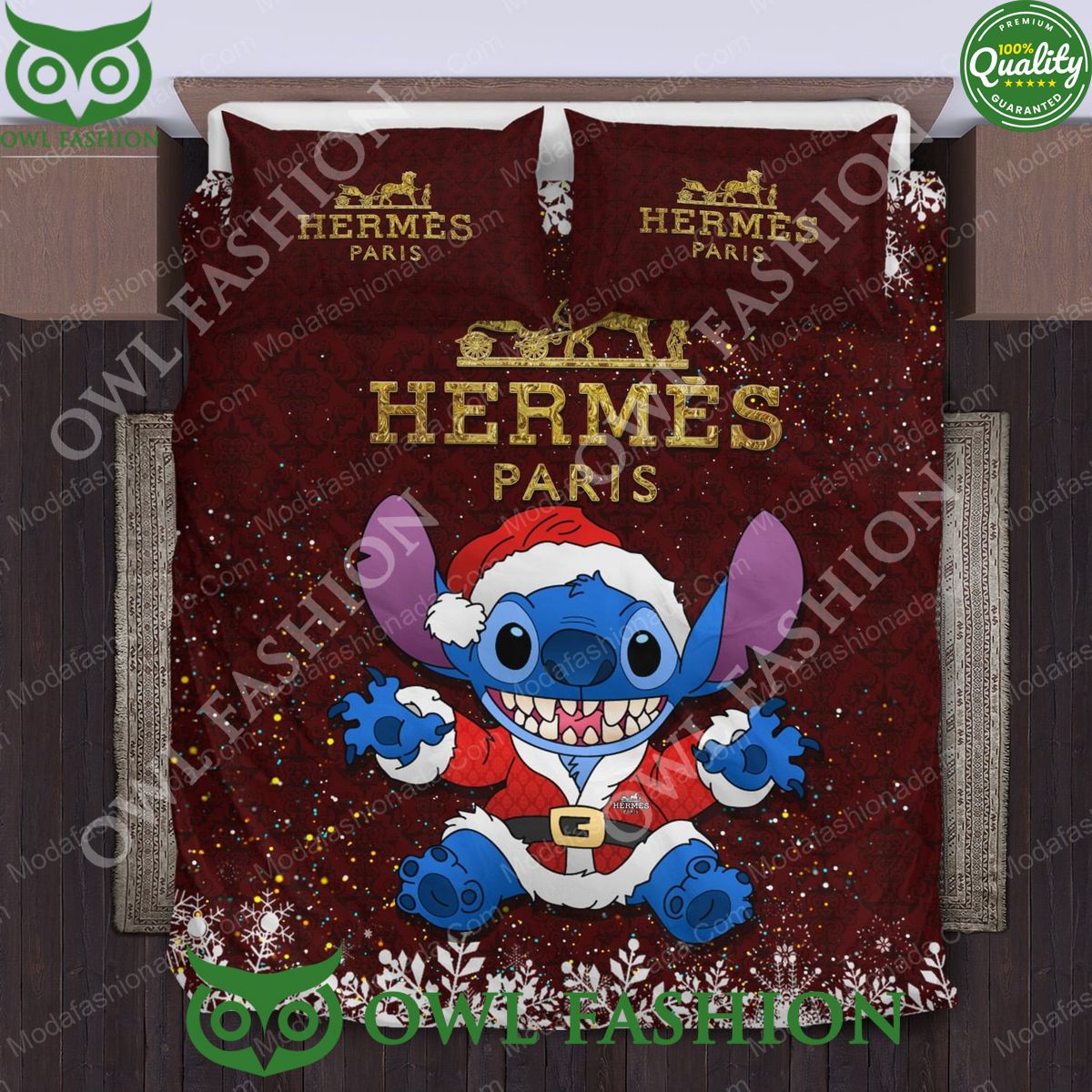 Lilo and Stitch Hermès Christmas Limited Bedding Set
