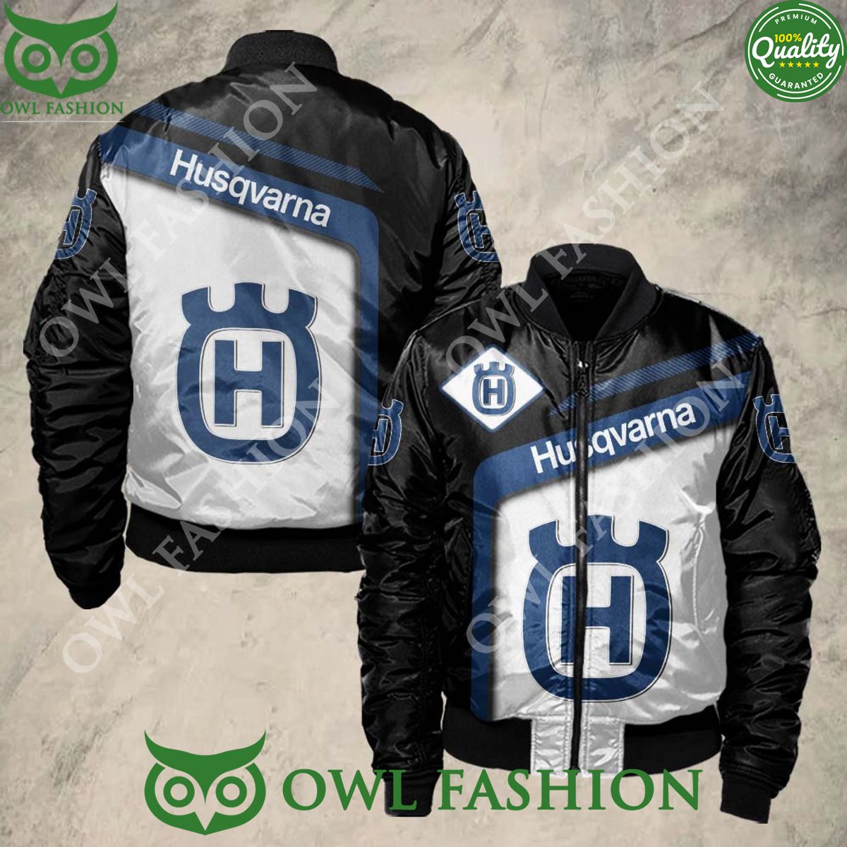 Limited Husqvarna Logo Brand 3D Bomber Jacket This is your best picture man