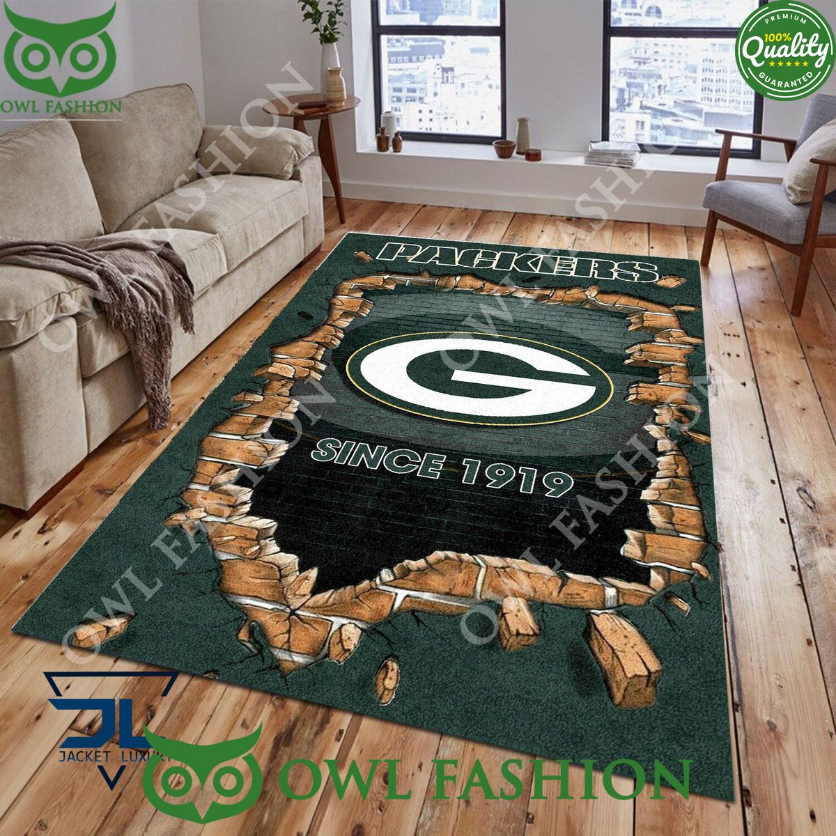 living room green bay packers logo nfl 1965 wall broken rug carpet 1 KmQgt.jpg