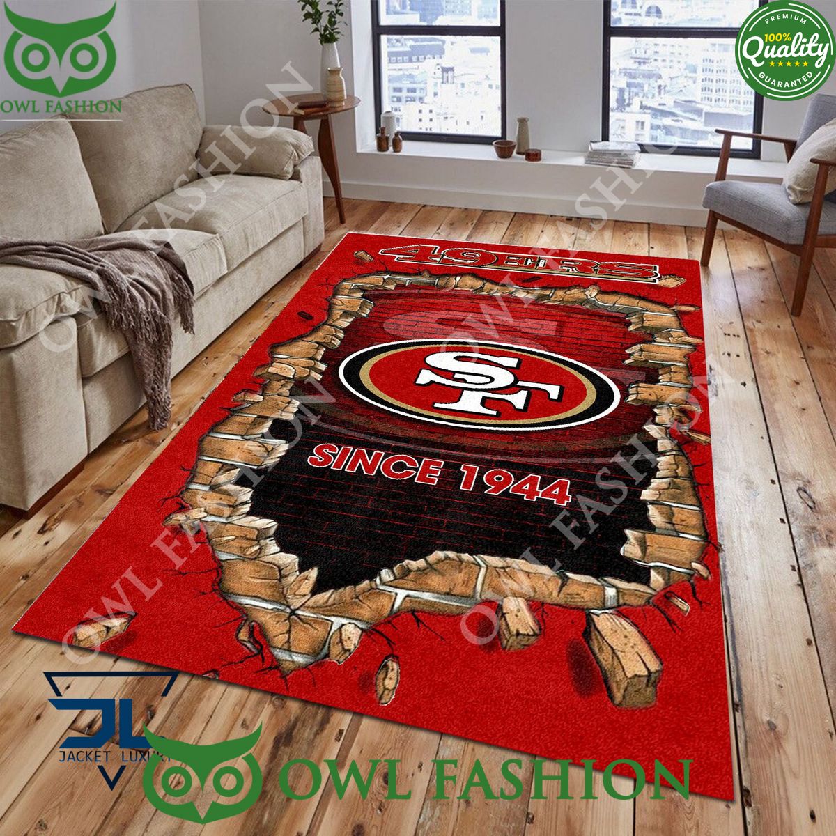 living room san francisco 49ers logo nfl 1965 wall broken rug carpet 1 K9onN.jpg