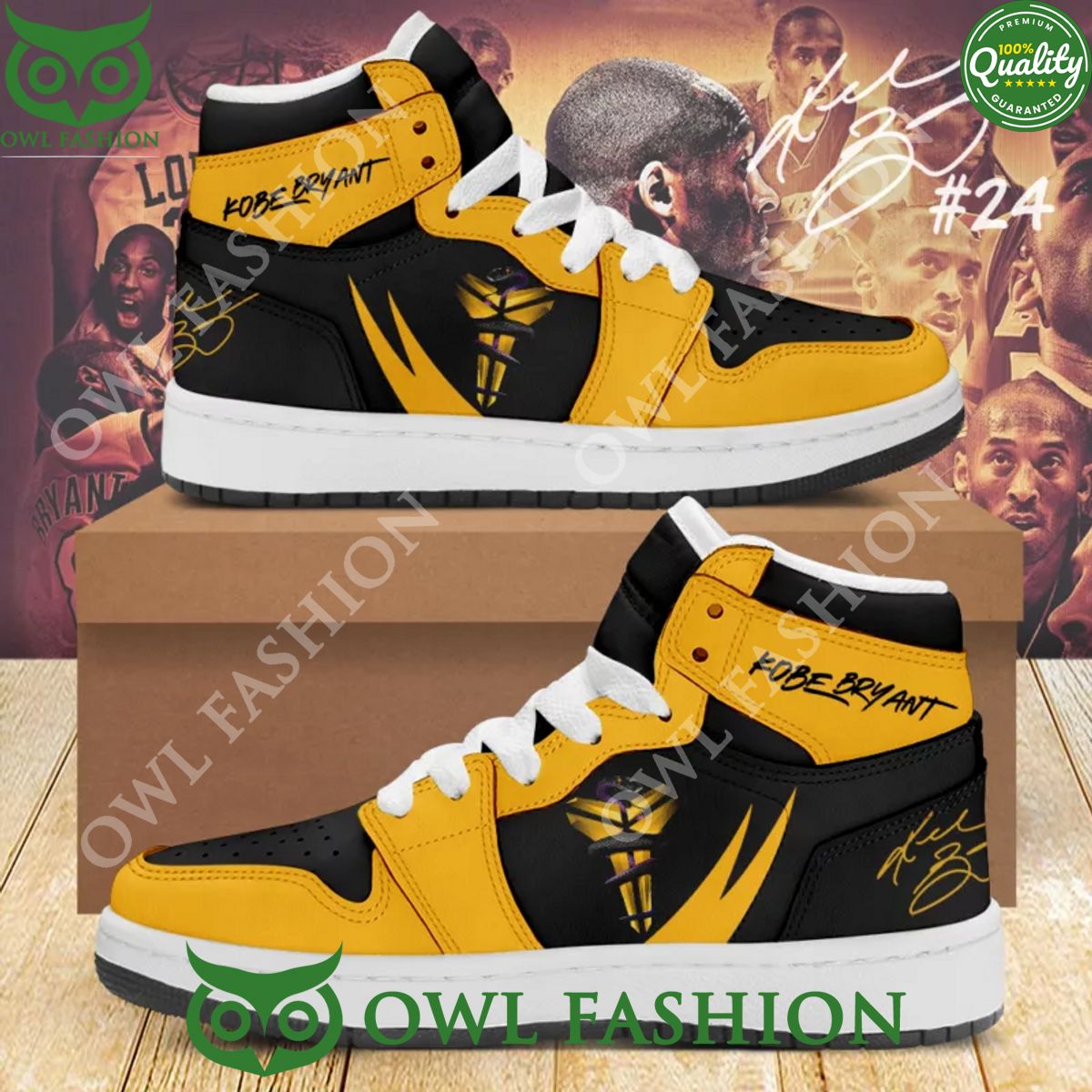 los angeles lakers nba kobe bryant black yellow signature aj1 high top air jordan shoes 1 wbqIz.jpg