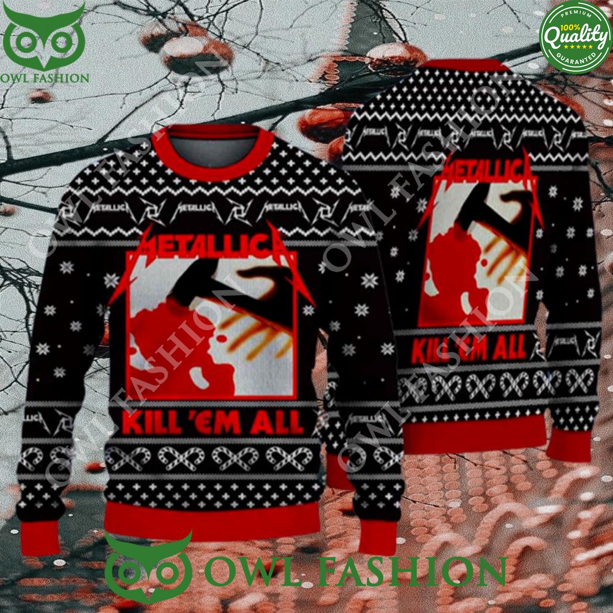 metallica kill em album all snowflakes and candy cane christmas sweater jumper 1 V5nZA.jpg