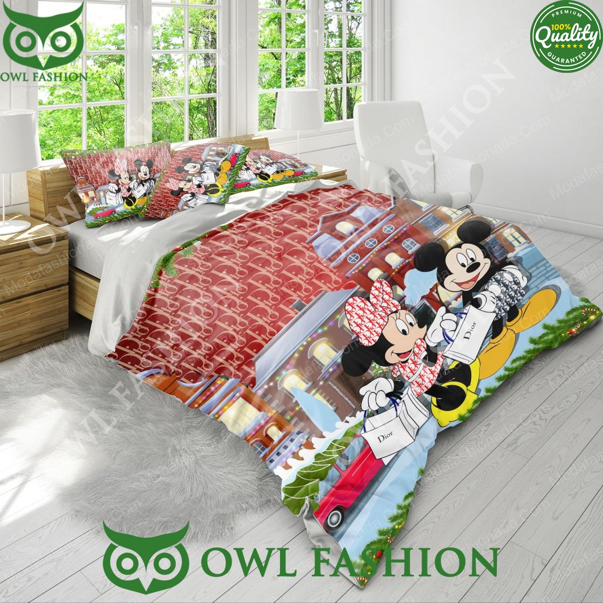 mickey and minnie mouse dior merry christmas bedding sets 4 ZKyvF.jpg