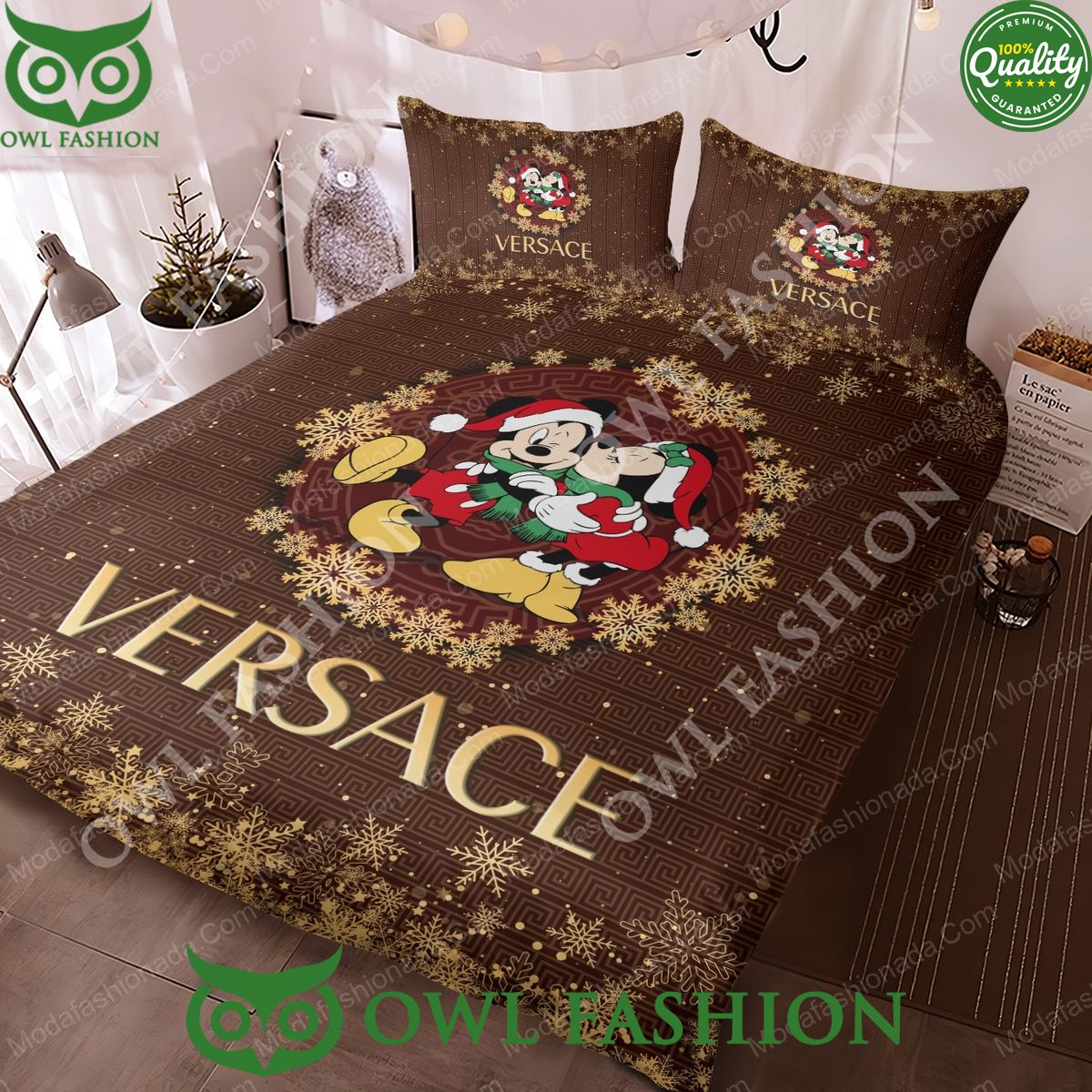 mickey and minnie versace merry christmas limited bedding set 3 WTTR2.jpg