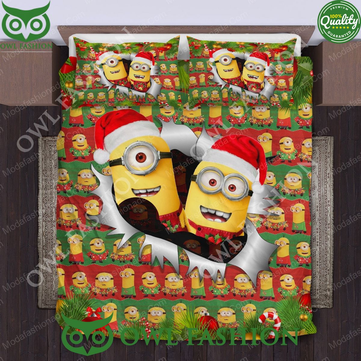 minions despicable me merry christmas limited bedding set 1 e16ZF.jpg