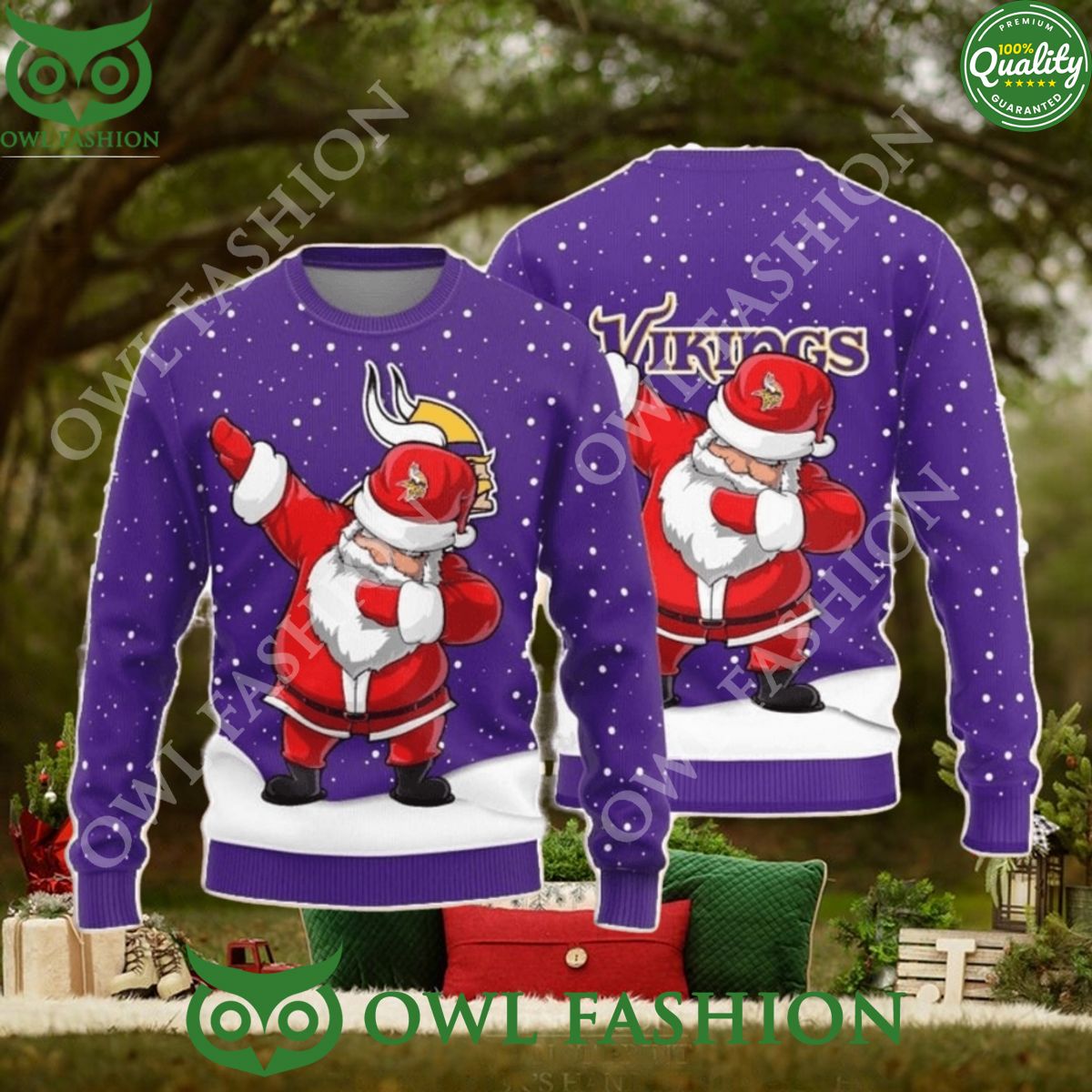 minnesota vikings dab santa new style sweater jumper 1 U7cux.jpg