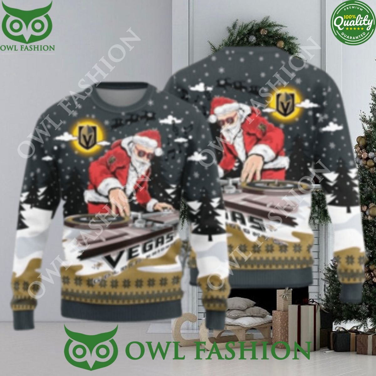 mlb vegas golden knights christmas funny dj santa new style sweater 1 OFgfK.jpg