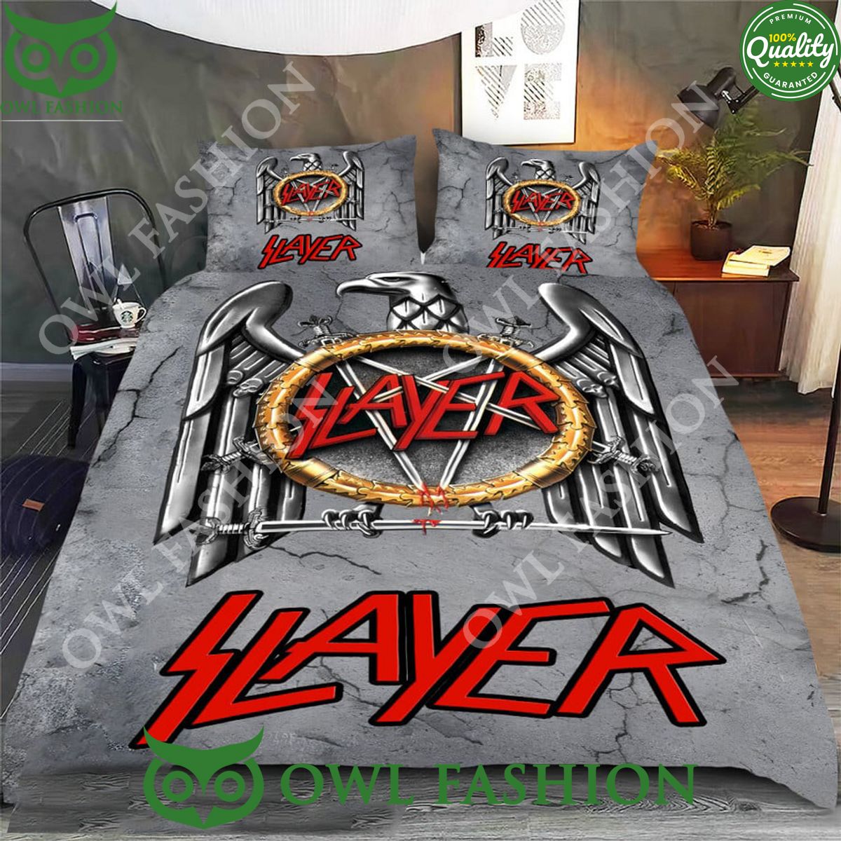 Music Slayer Metal Band Bedding set Gang of rockstars