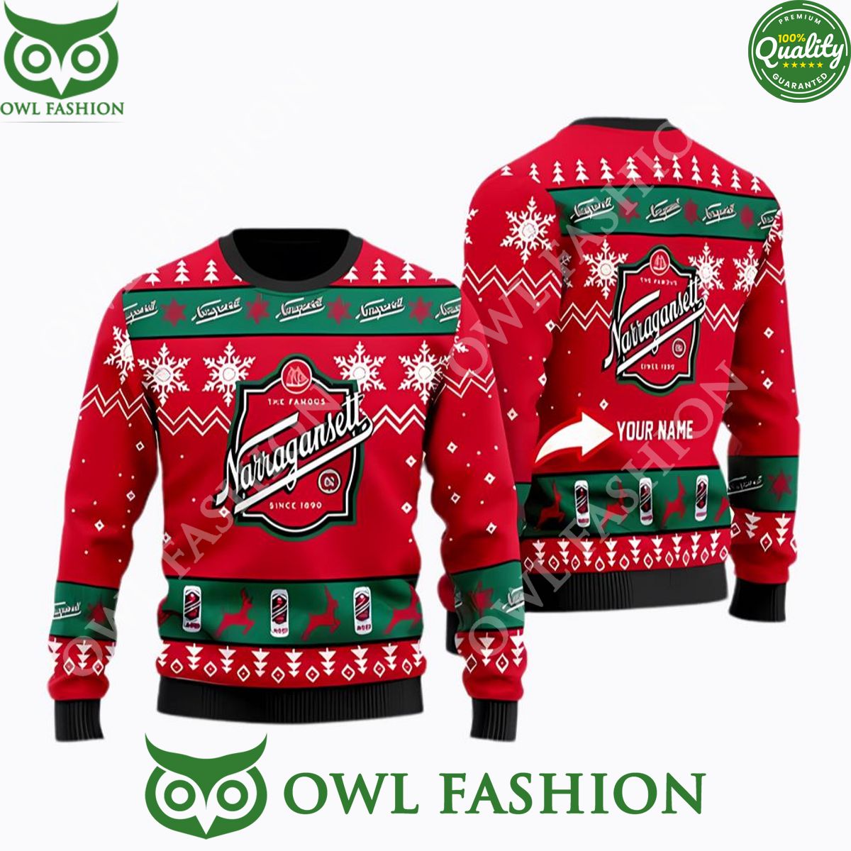 narragansett beer personalized christmas sweater jumpers 1 kWQKx.jpg