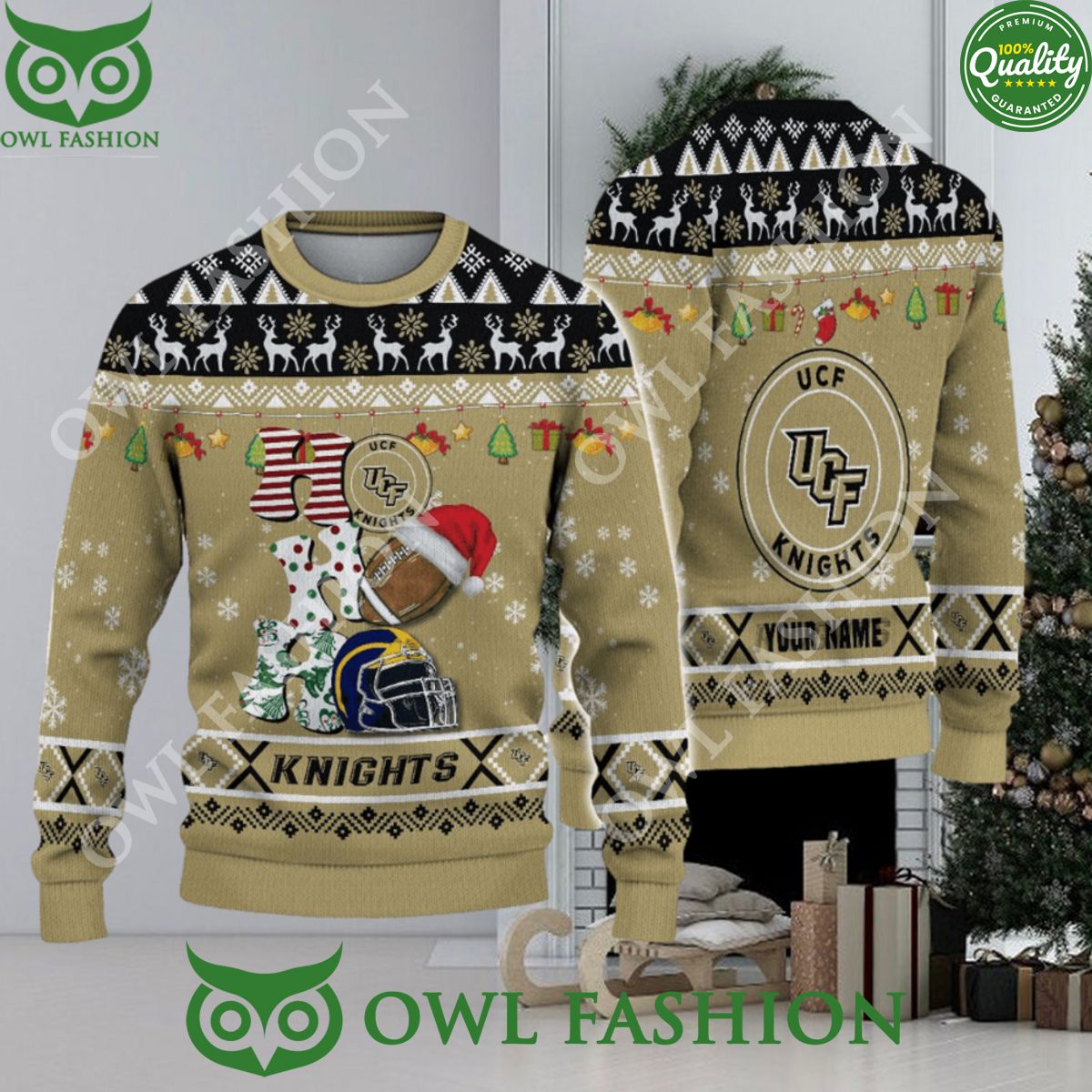 ncaa ucf knights ho ho ho custom name ugly christmas sweater jumper 1 SGuh0.jpg