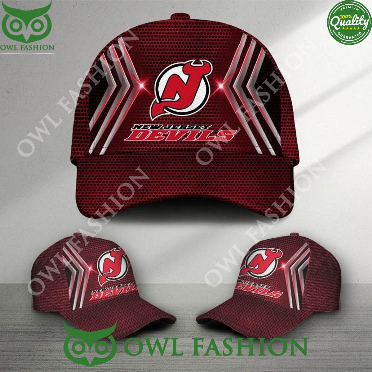 new jersey devils printed nhl ice hockey classic cap 1 6IF5j.jpg