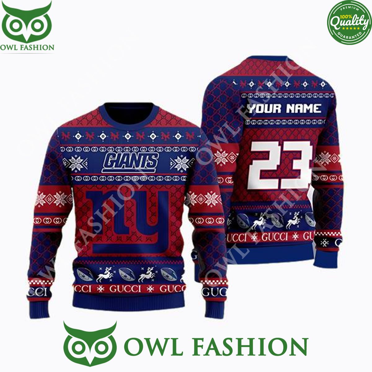 new york giants gucci christmas sweater jumper custom name and number 1 61D0X.jpg