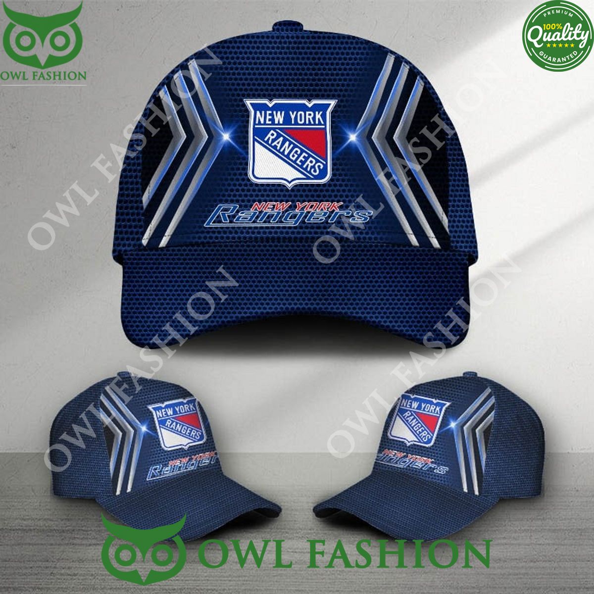 new york rangers printed nhl ice hockey classic cap 1 4VAvW.jpg