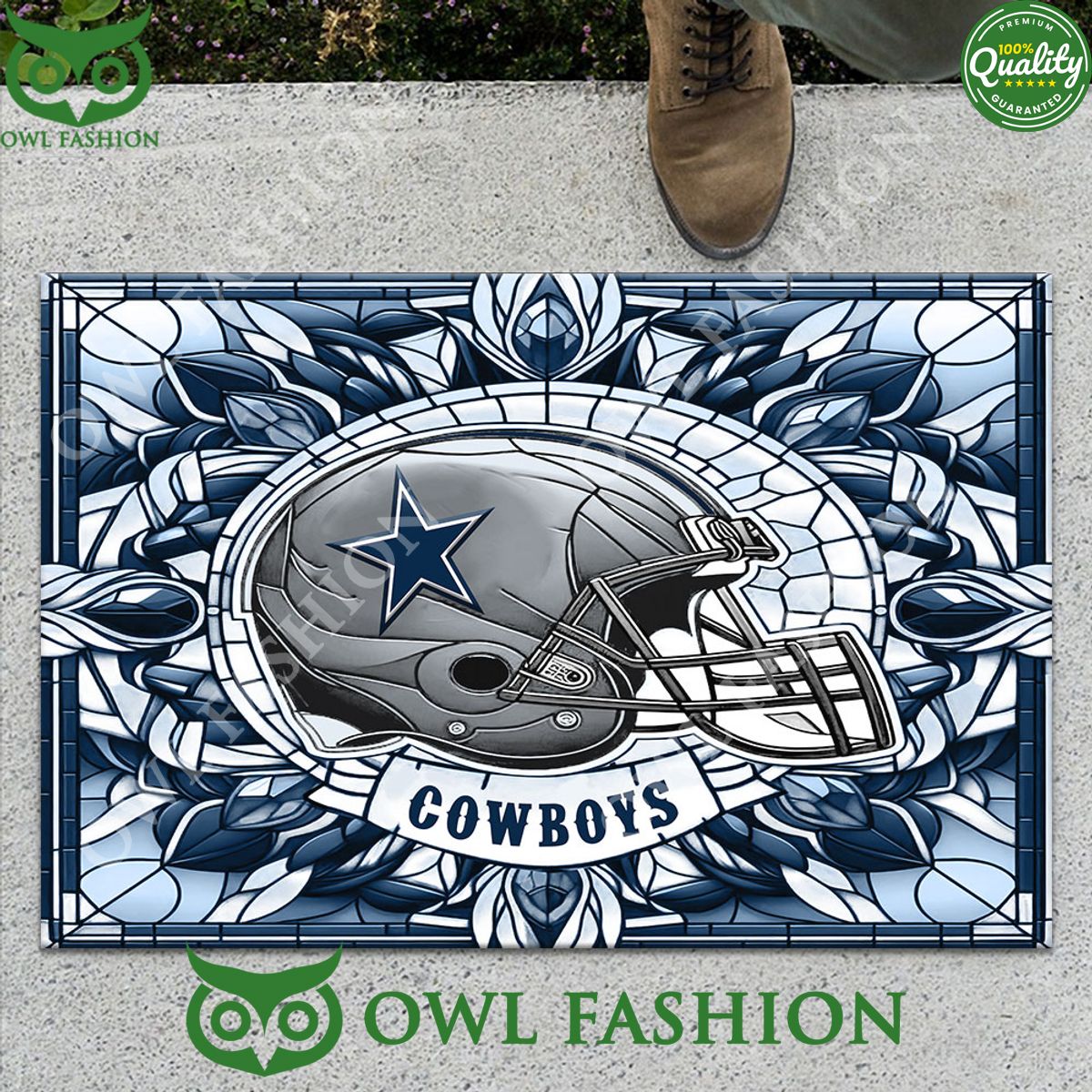 nfl dallas cowboys stained glass football helmet doormat 1 E0voY.jpg
