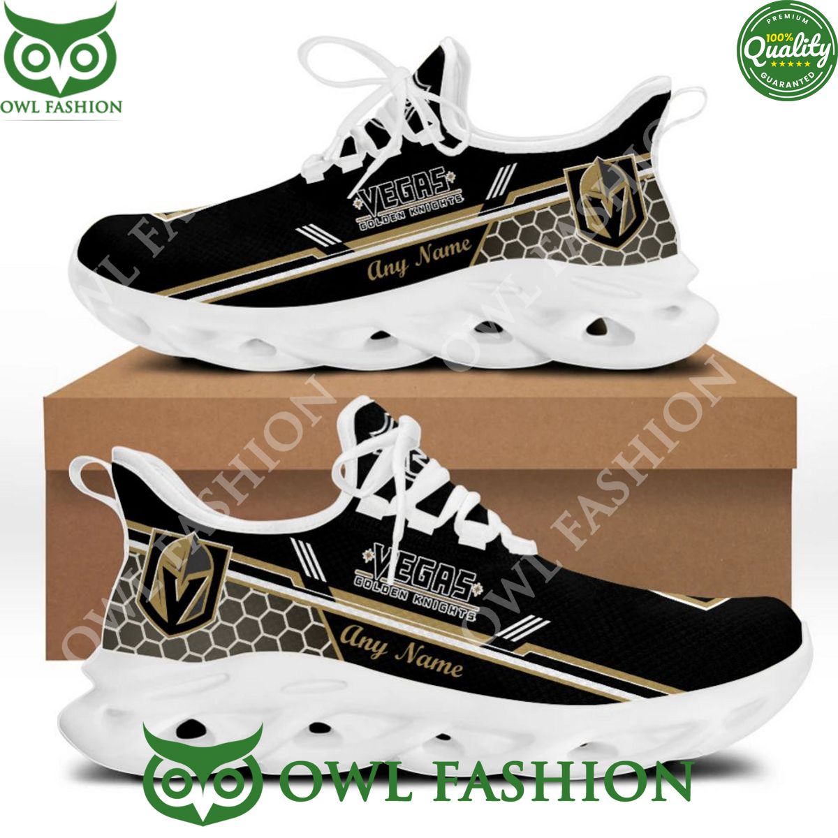 NHL Vegas Golden Knights Special Max Soul Shoes Custom Name Stand easy bro