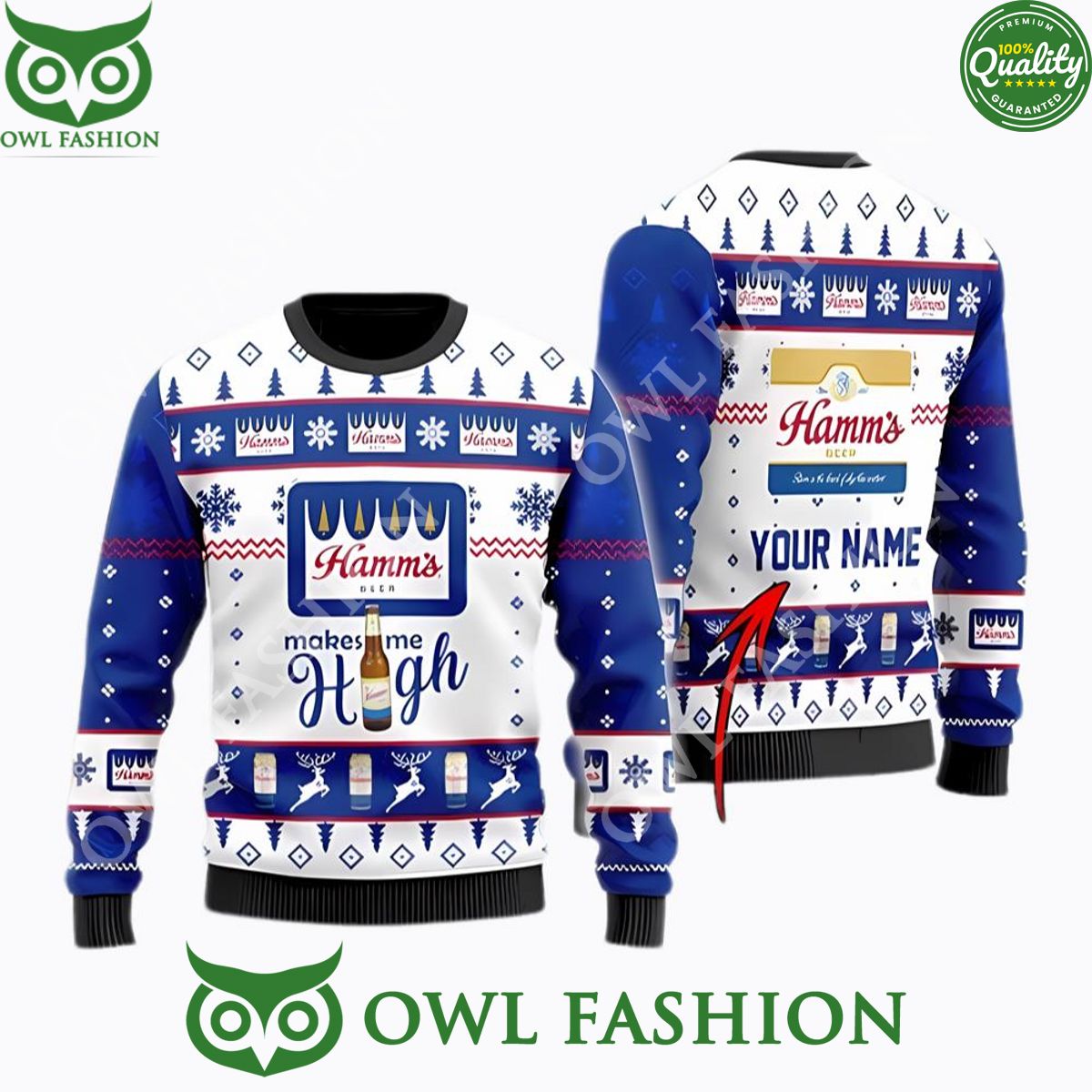 personalized hamm beer makes me high in christmas sweater jumper 1 6DodP.jpg