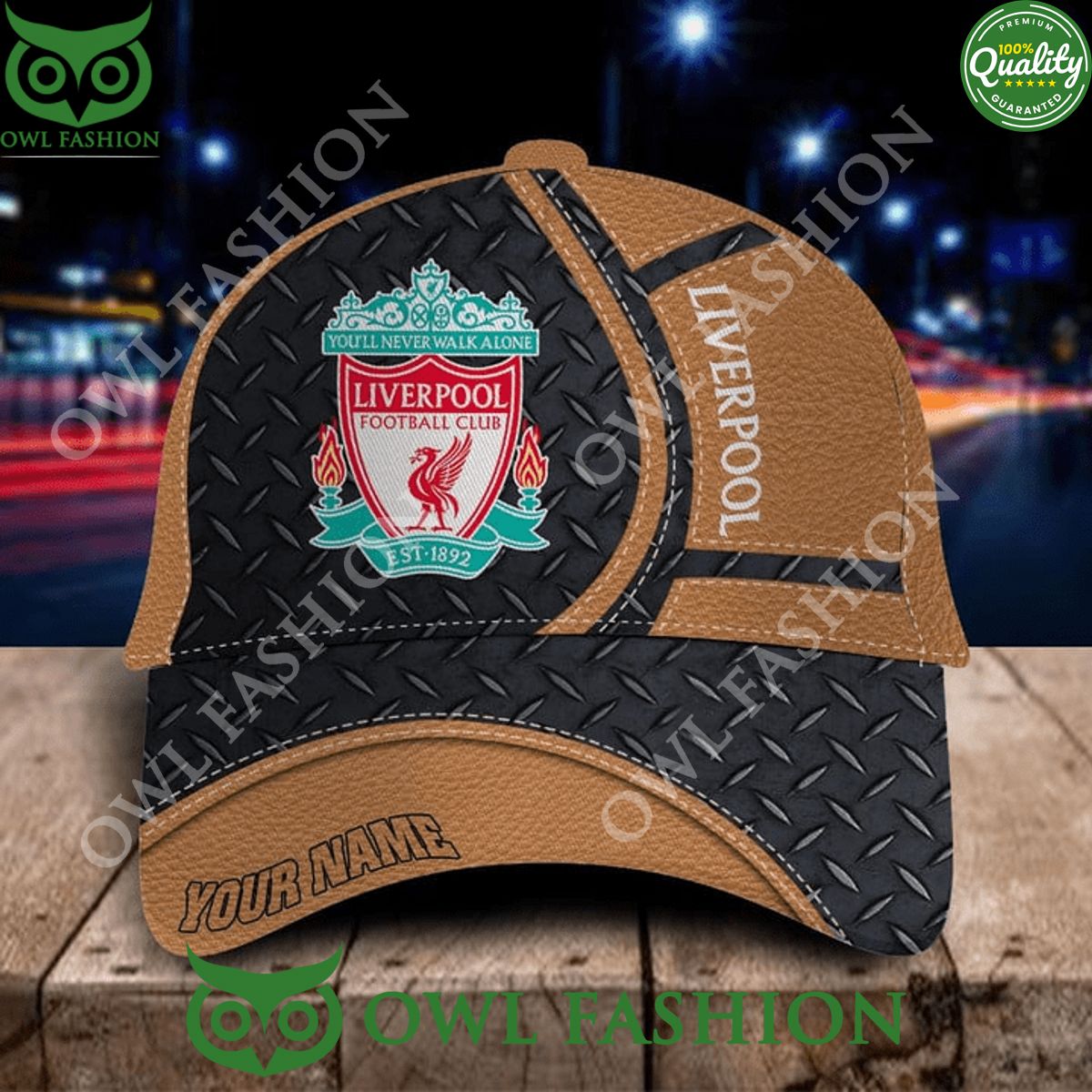 personalized liverpool epl black brown classic cap 1 WtNLT.jpg