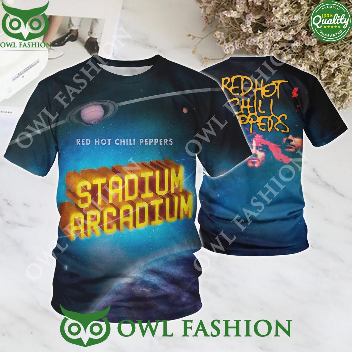 Red hot Chili Peppers Stadium Arcadium 2006 3d t shirt You look cheerful dear