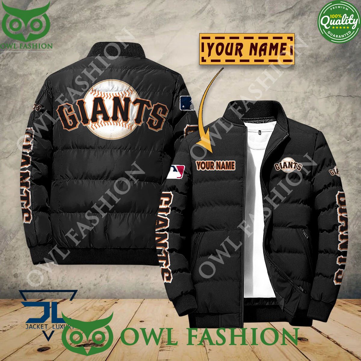 San Francisco Giants Custom Name MLB Baseball Jacket Sport Stand easy bro