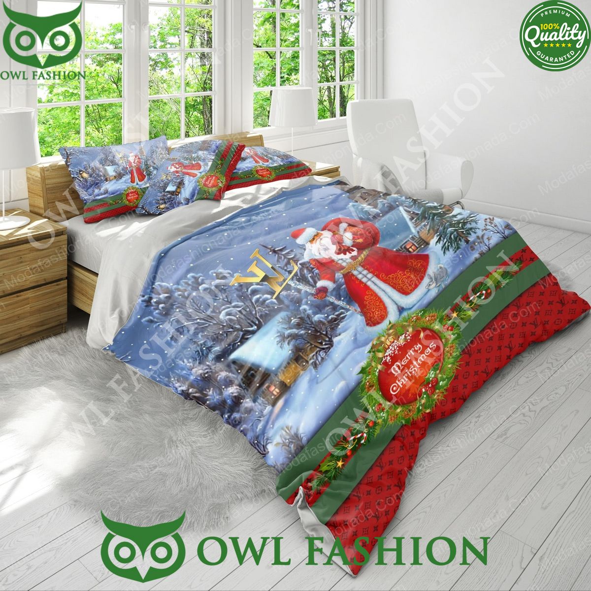 Santa Claus Louis Vuitton Merry Christmas Bedding Sets She has grown up know