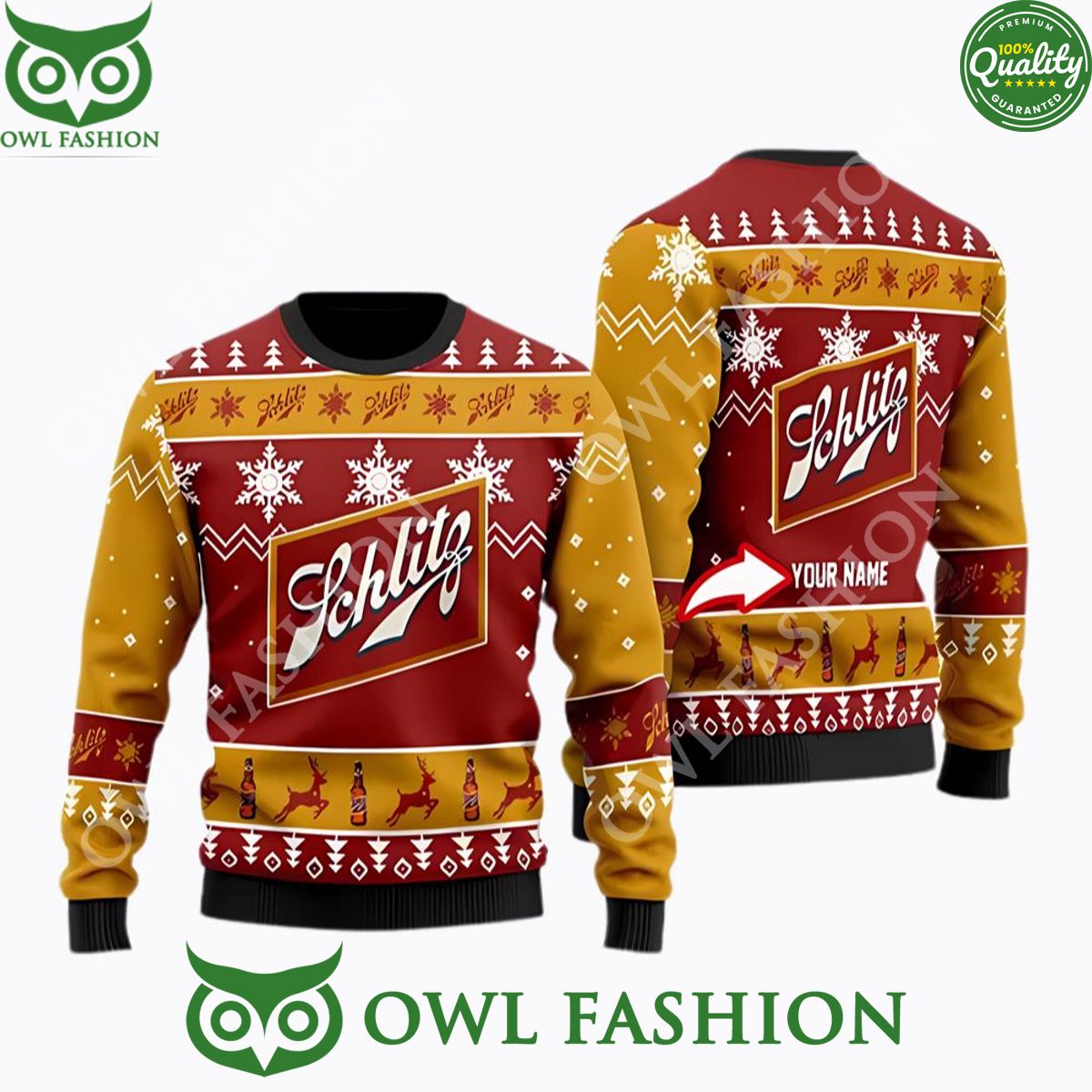 schlitz beer personalized christmas sweater jumpers 1 gVcXP.jpg