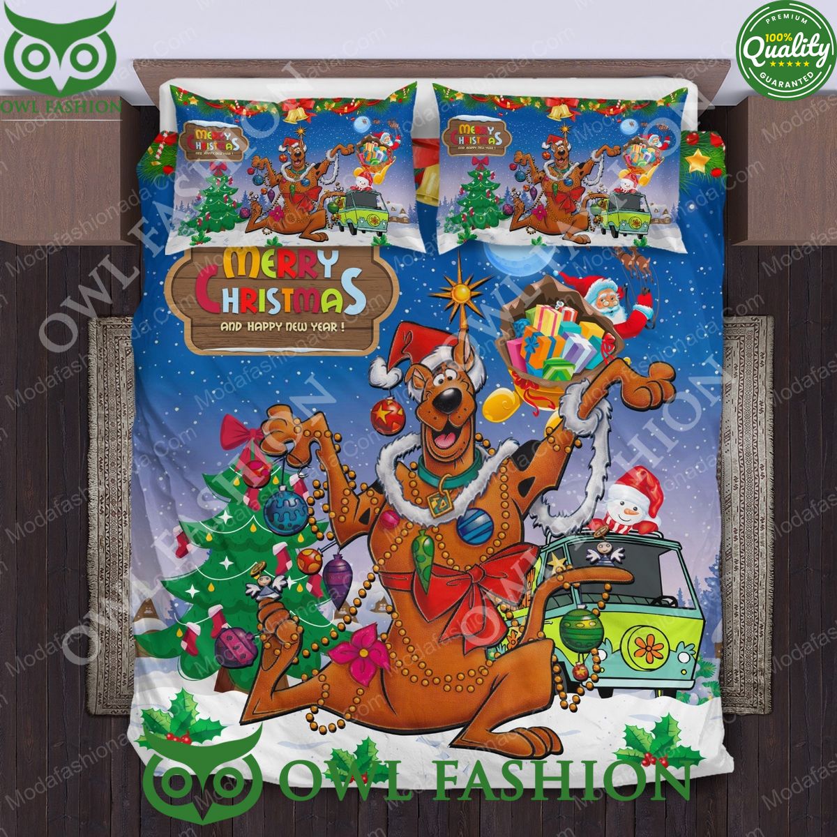 Scooby Doo Merry Christmas Limited Bedding Set Nice Pic