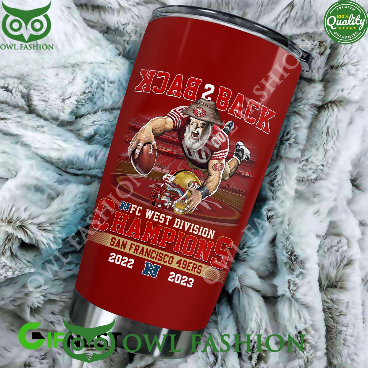 NFC West Champions 2023 SF 49ers Tumbler