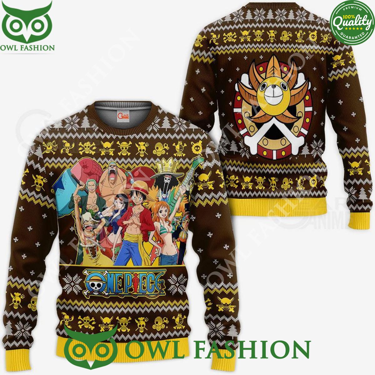 Straw Hat Pirates Ugly Christmas Sweater Xmas Gift Jumper Handsome as usual