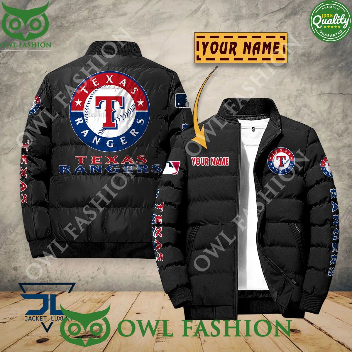 Texas Rangers Custom Name MLB Baseball Jacket Sport Impressive picture.