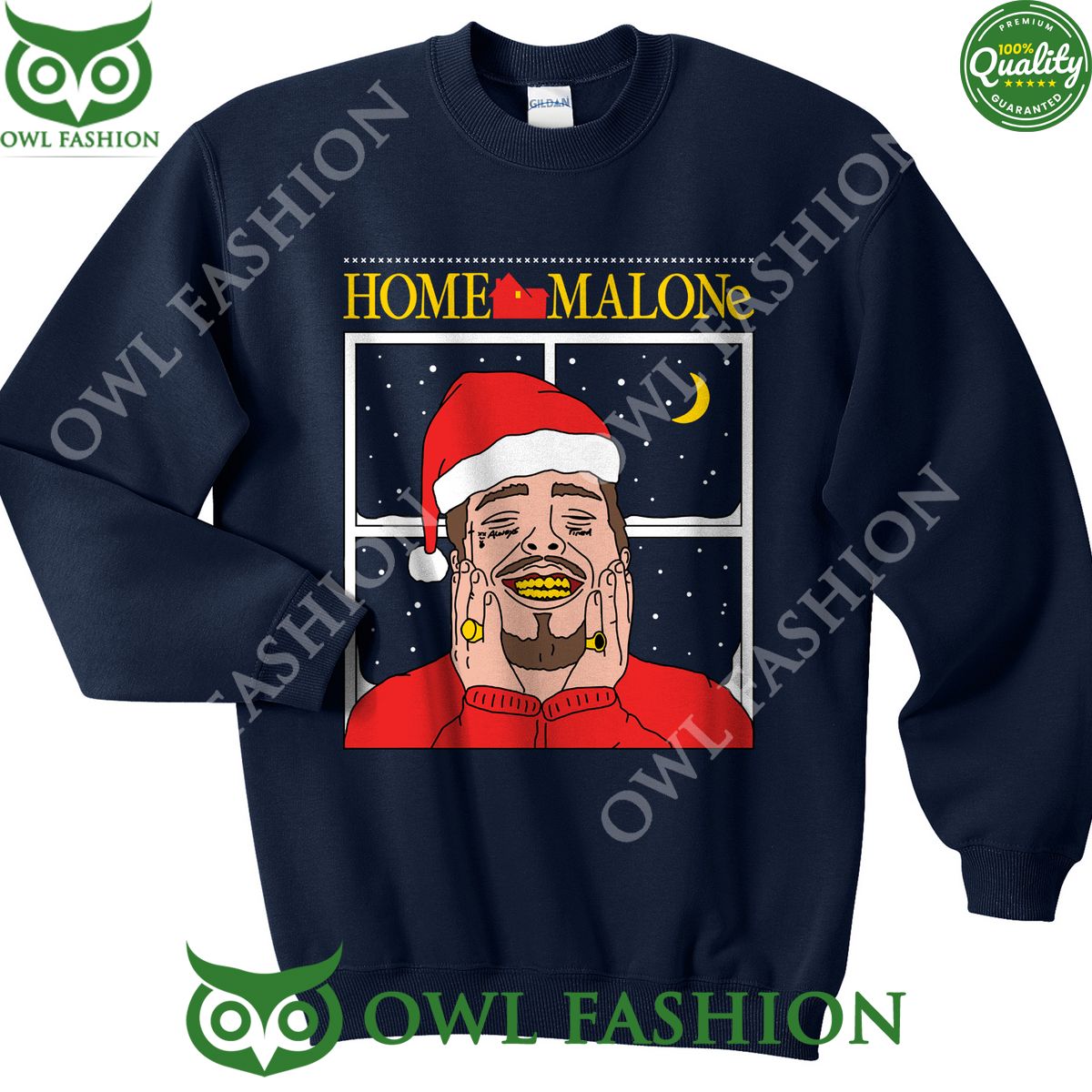 The Christmas Home Malone Post Ugly Sweatshirt Heroine