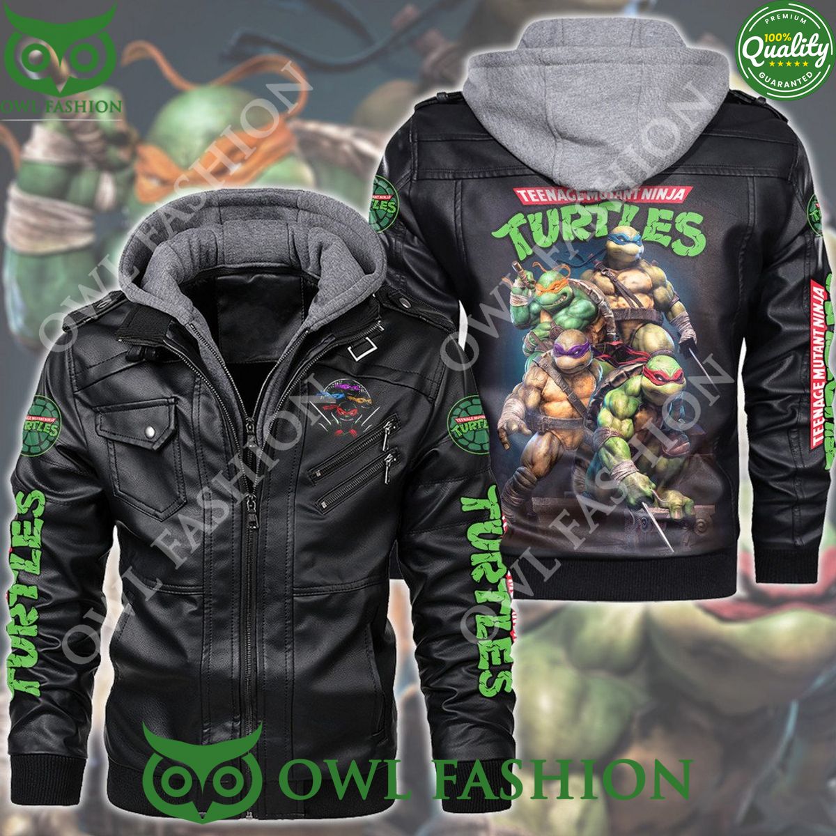 TMNT Ninja Turtle Trending 2D leather jacket Heroine