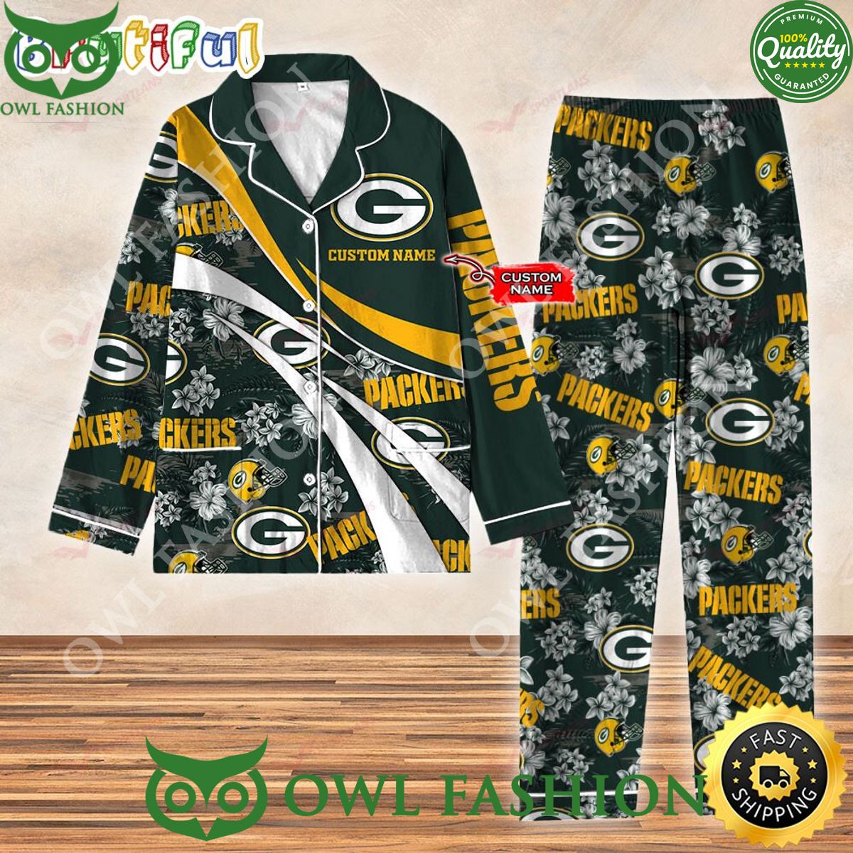 Trending Green Bay Packers NFL 3D Personalized Pajamas Set Stand easy bro
