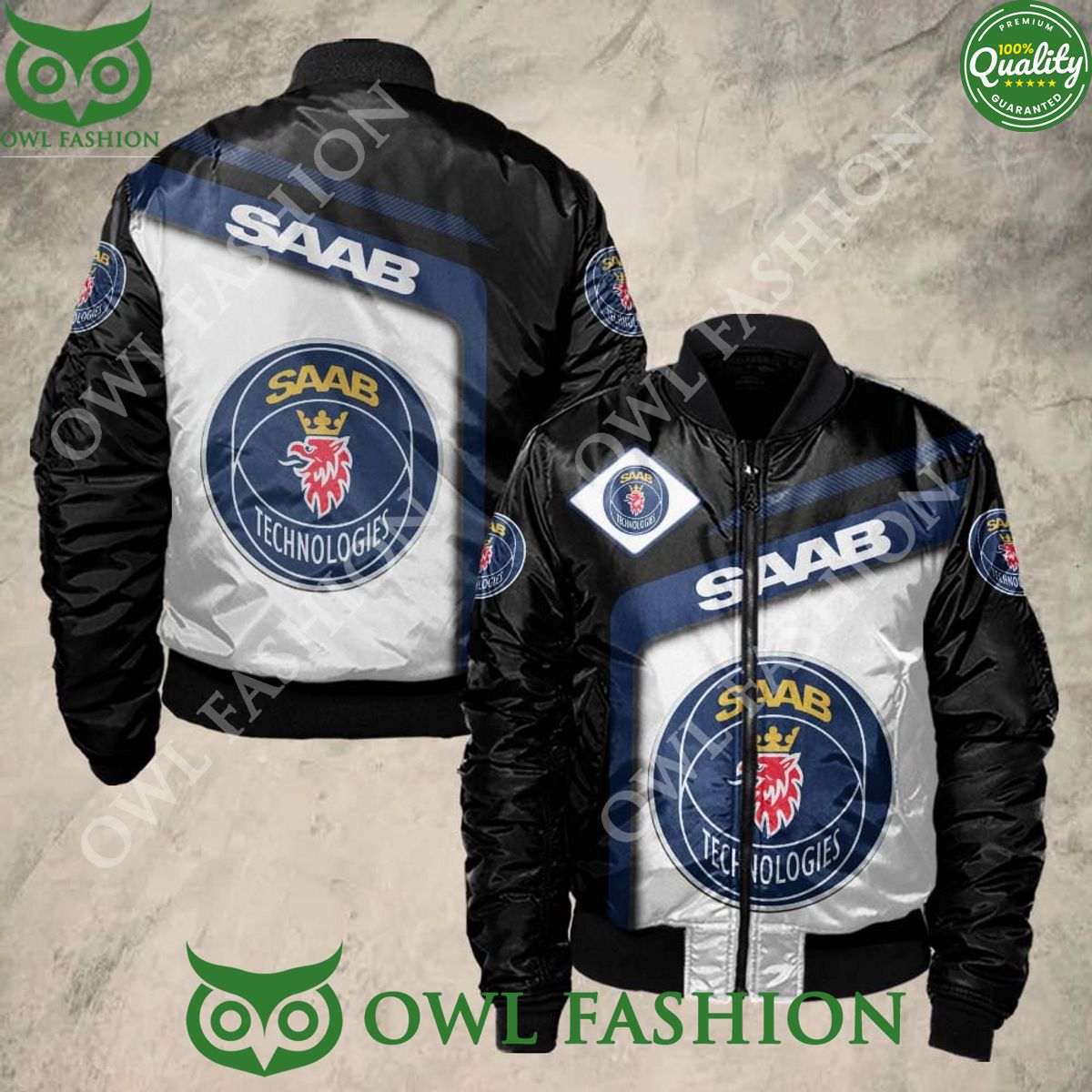 Trending Saab Automobile Car Sport Bomber Jacket