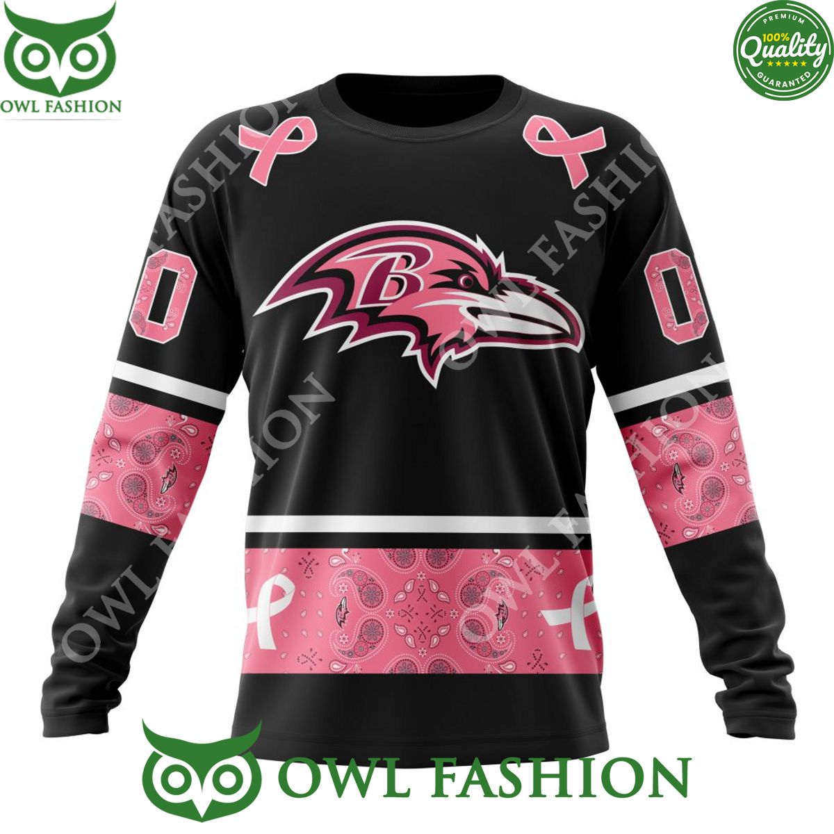 baltimore ravens pink breast cancer 3d hoodie shirt nfl customized 4 uUXZX.jpg
