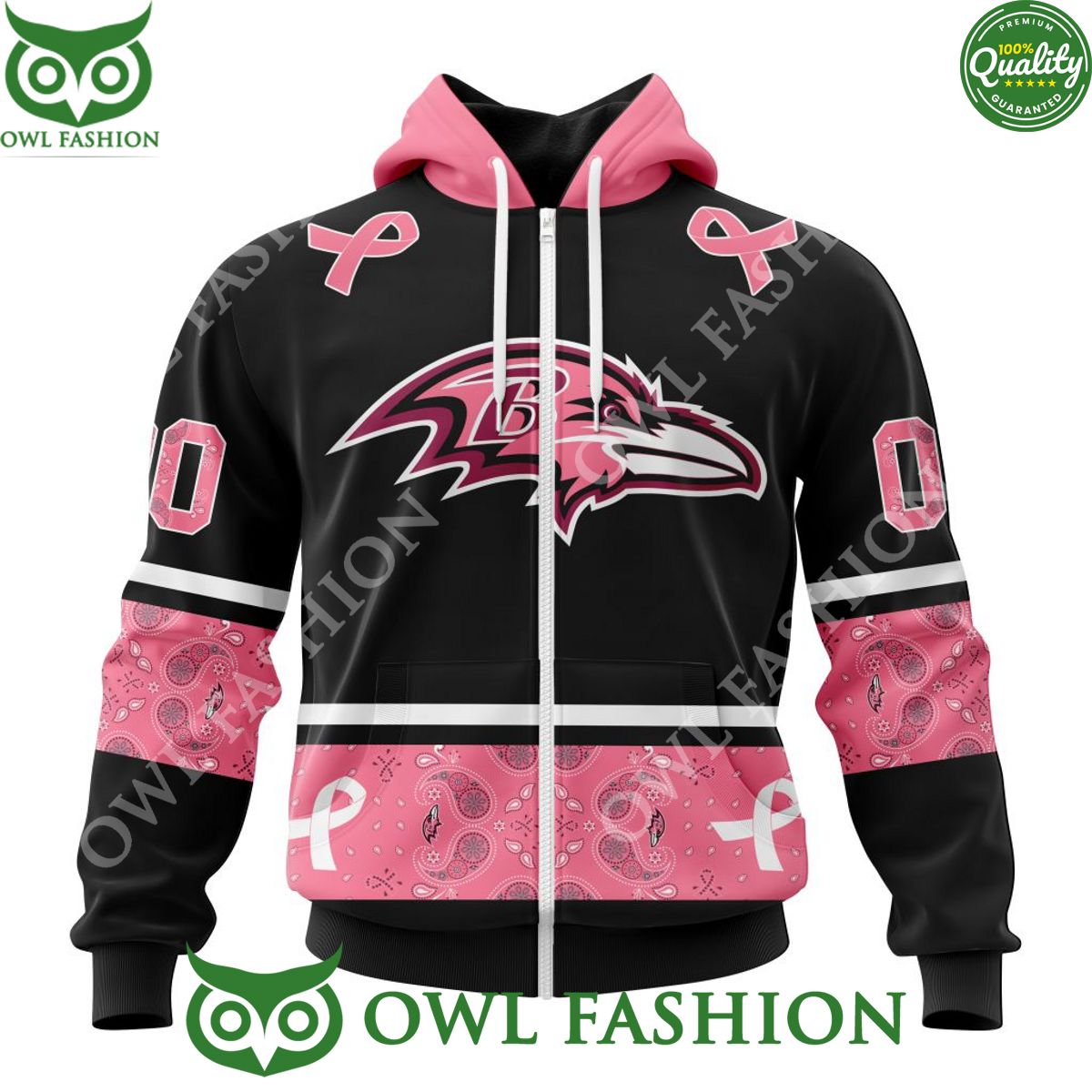 baltimore ravens pink breast cancer 3d hoodie shirt nfl customized 5 II8YZ.jpg