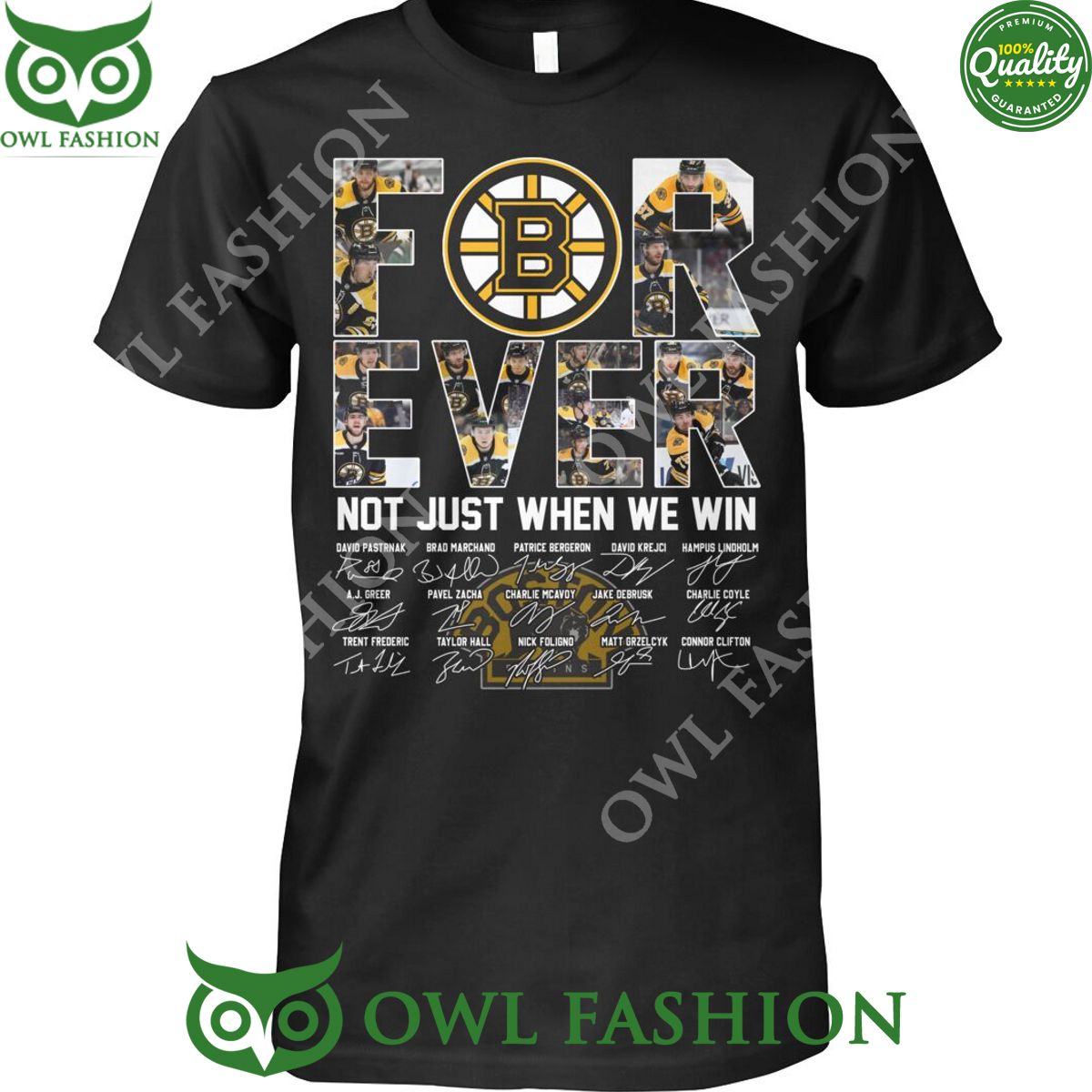 Boston Bruins for ever when we win 2024 signatures t shirt Cutting dash