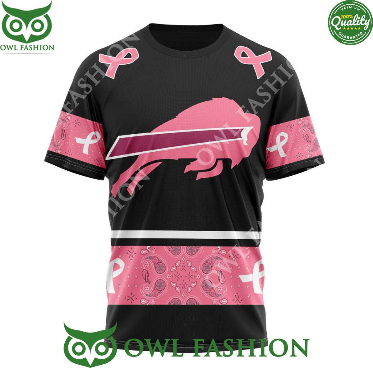Buffalo Bills Pink Breast Cancer 3D Hoodie Shirt NFL Customized Mesmerising