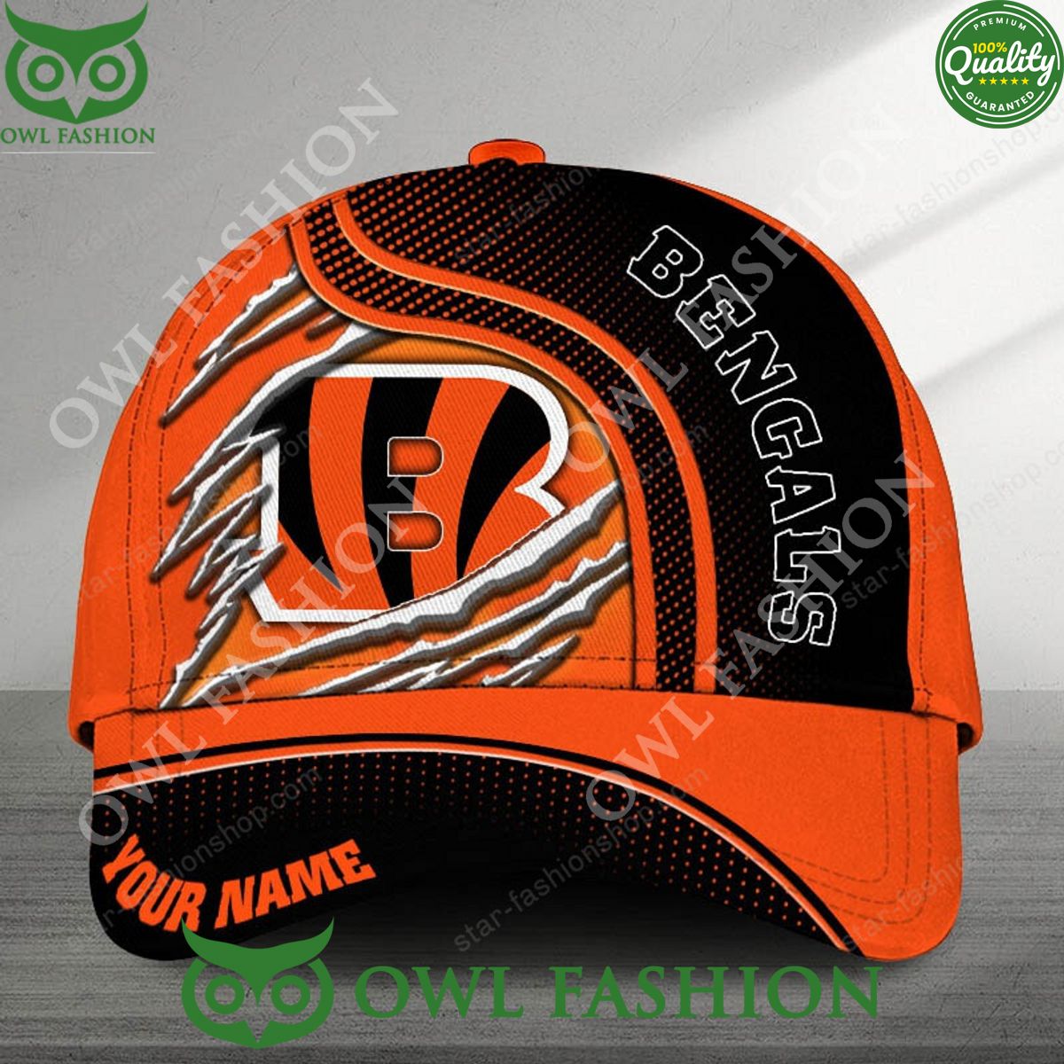 Cincinnati Bengals NFL Printed Cap Customized Rejuvenating picture