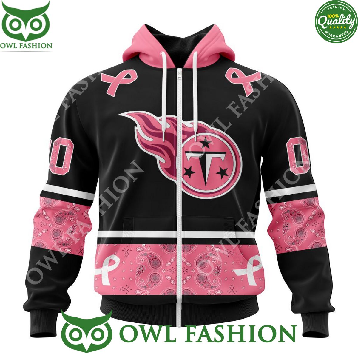 custom name number tennessee titans nfl pink breast cancer paisley pattern aop hoodie 5 3TJMV.jpg