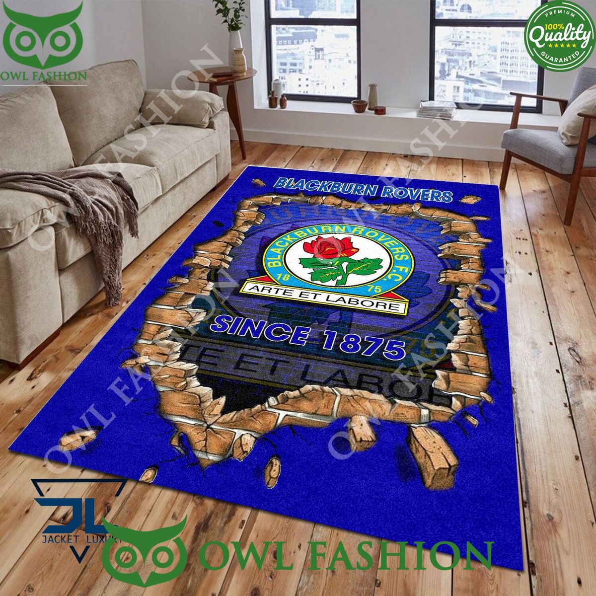 Football Blackburn Rovers 1793 EPL Living Room Rug Carpet Good one dear