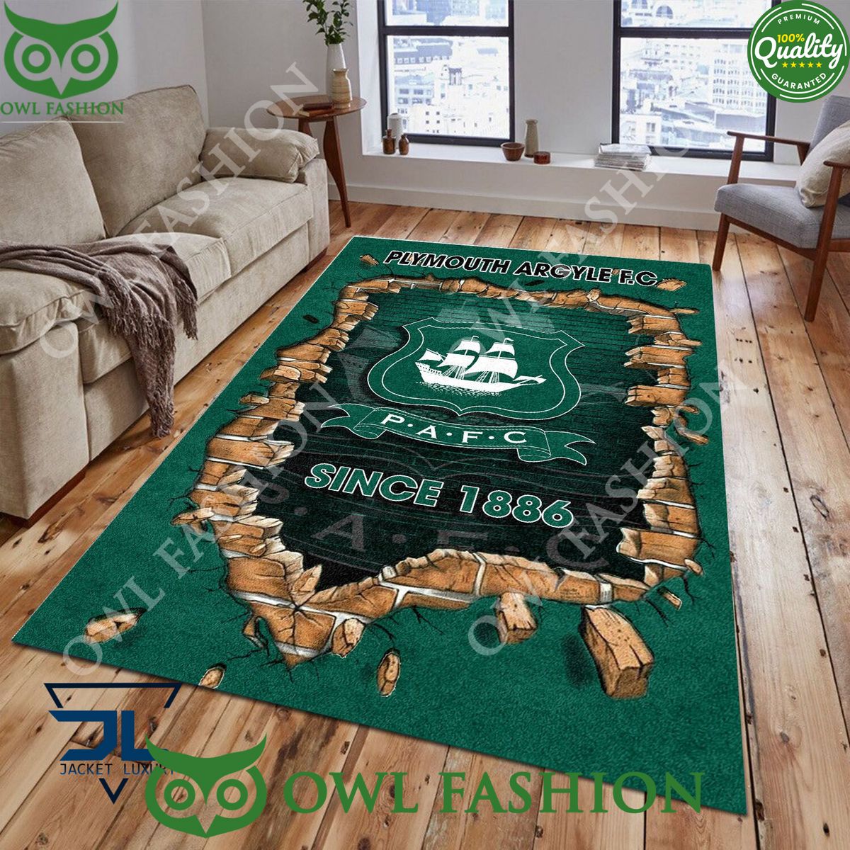 Football Plymouth Argyle F.C 1807 EPL Living Room Rug Carpet Out of the world