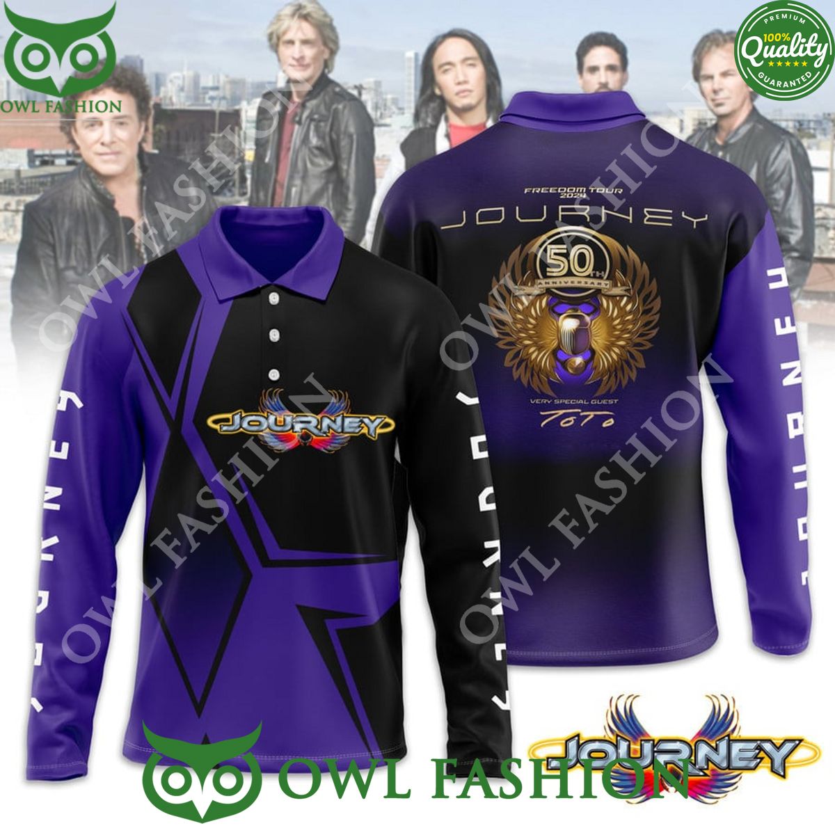 freedom tour 2024 journey and toto rock band long sleeve polo 1 zn7Lu.jpg