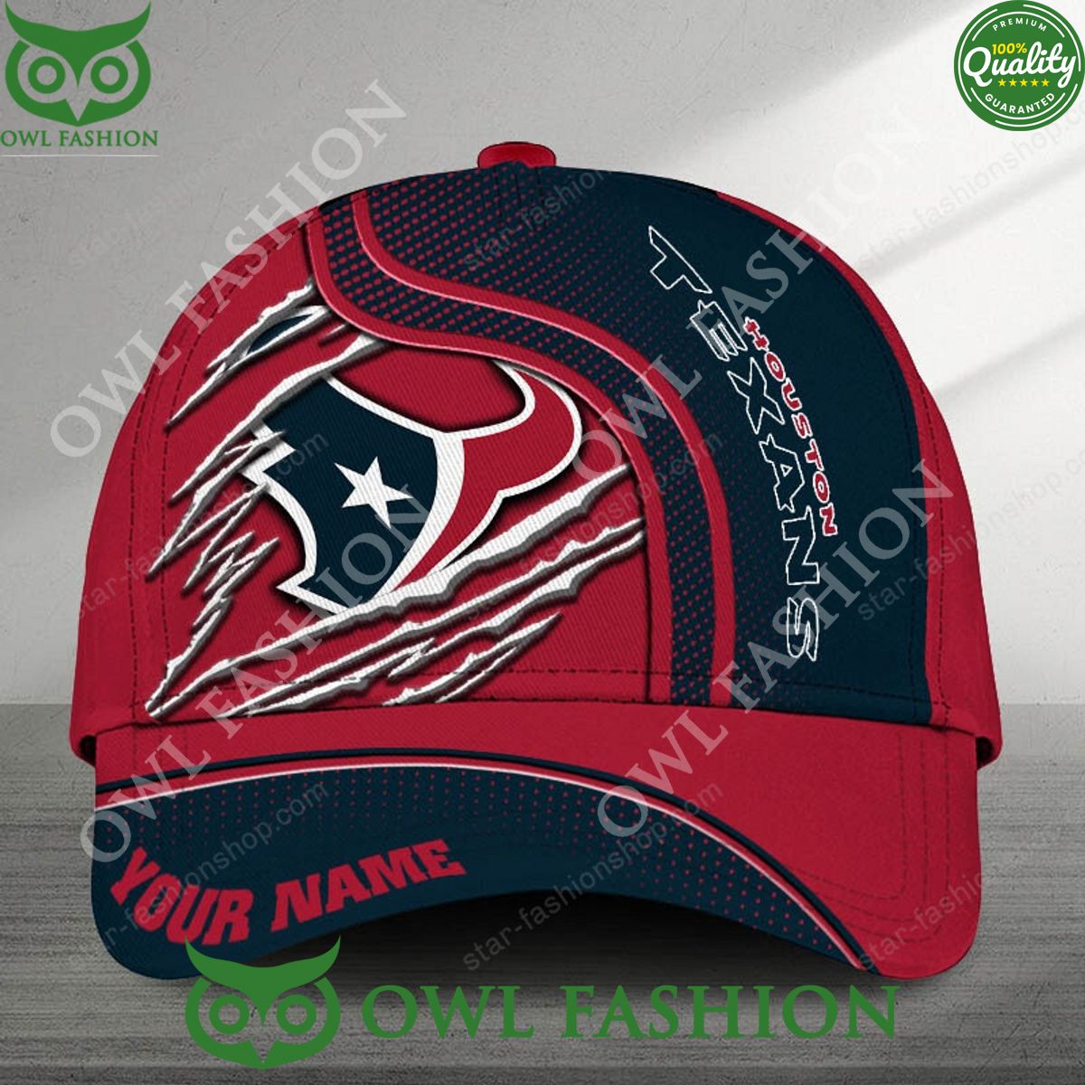Houston Texans NFL Printed Cap Customized The use of space is excellent.