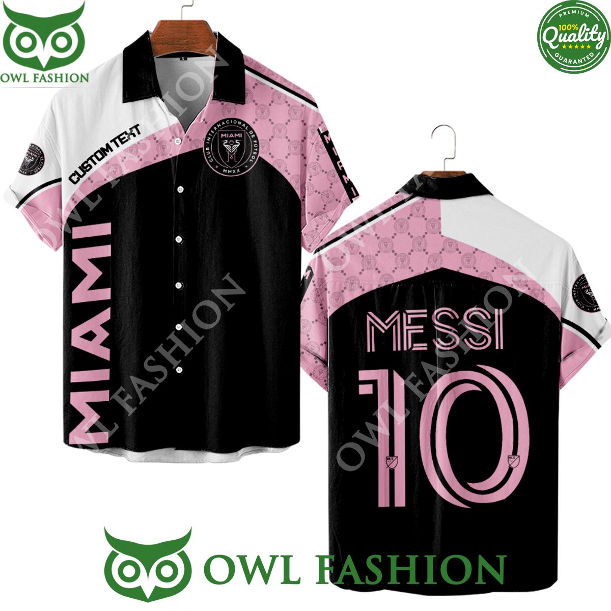 Inter Miami Football club Messi legend Custom Name Hawaiian shirt