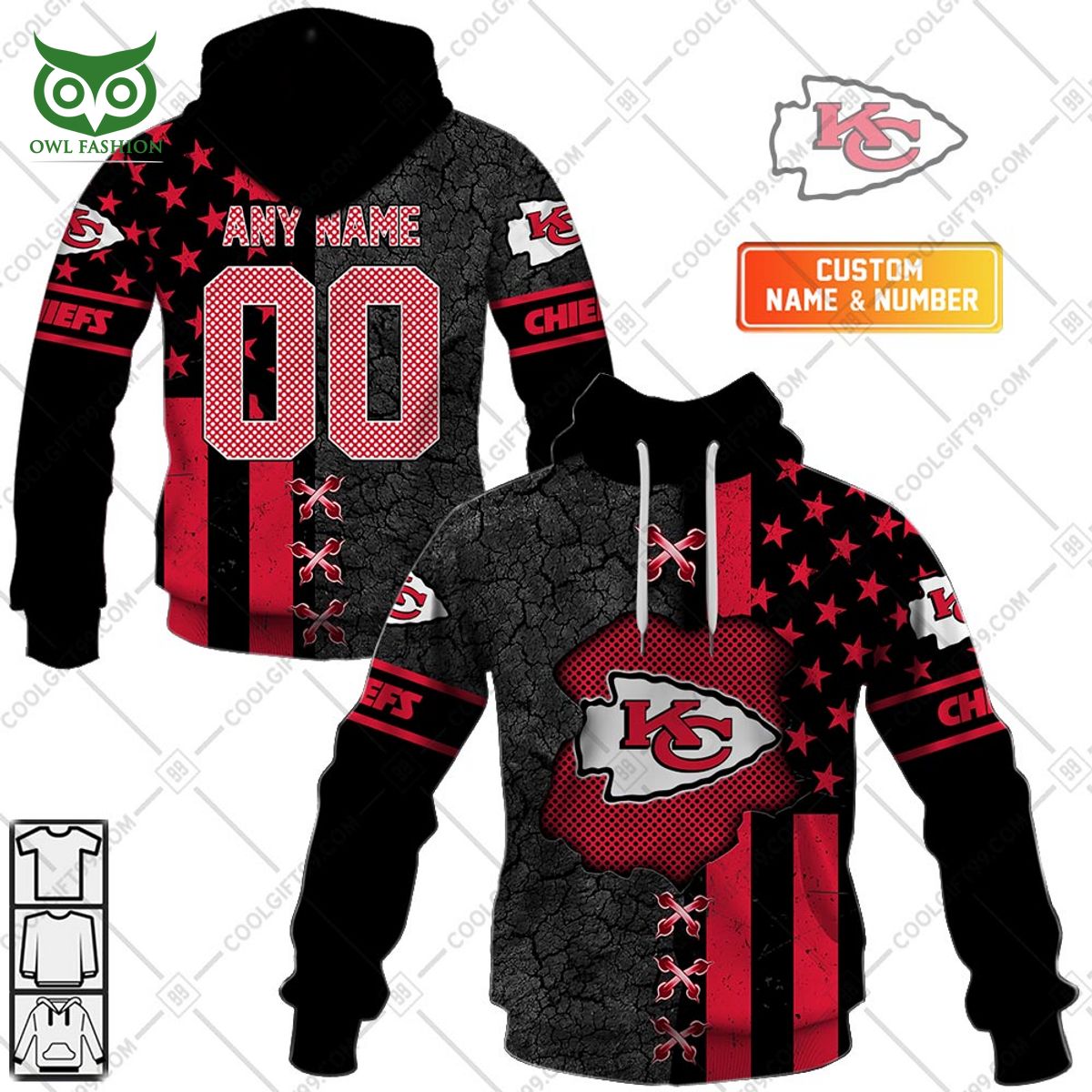 Kansas City Chiefs custom name NFL printed hoodie shirt Nice shot bro
