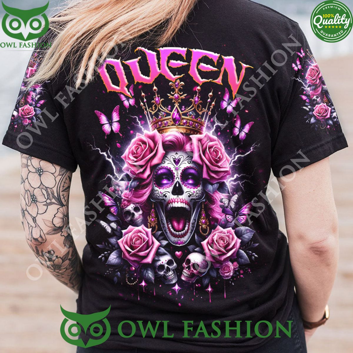 King Queen Skull Rose Couple Aop Hoodie Shirt You tried editing this time?