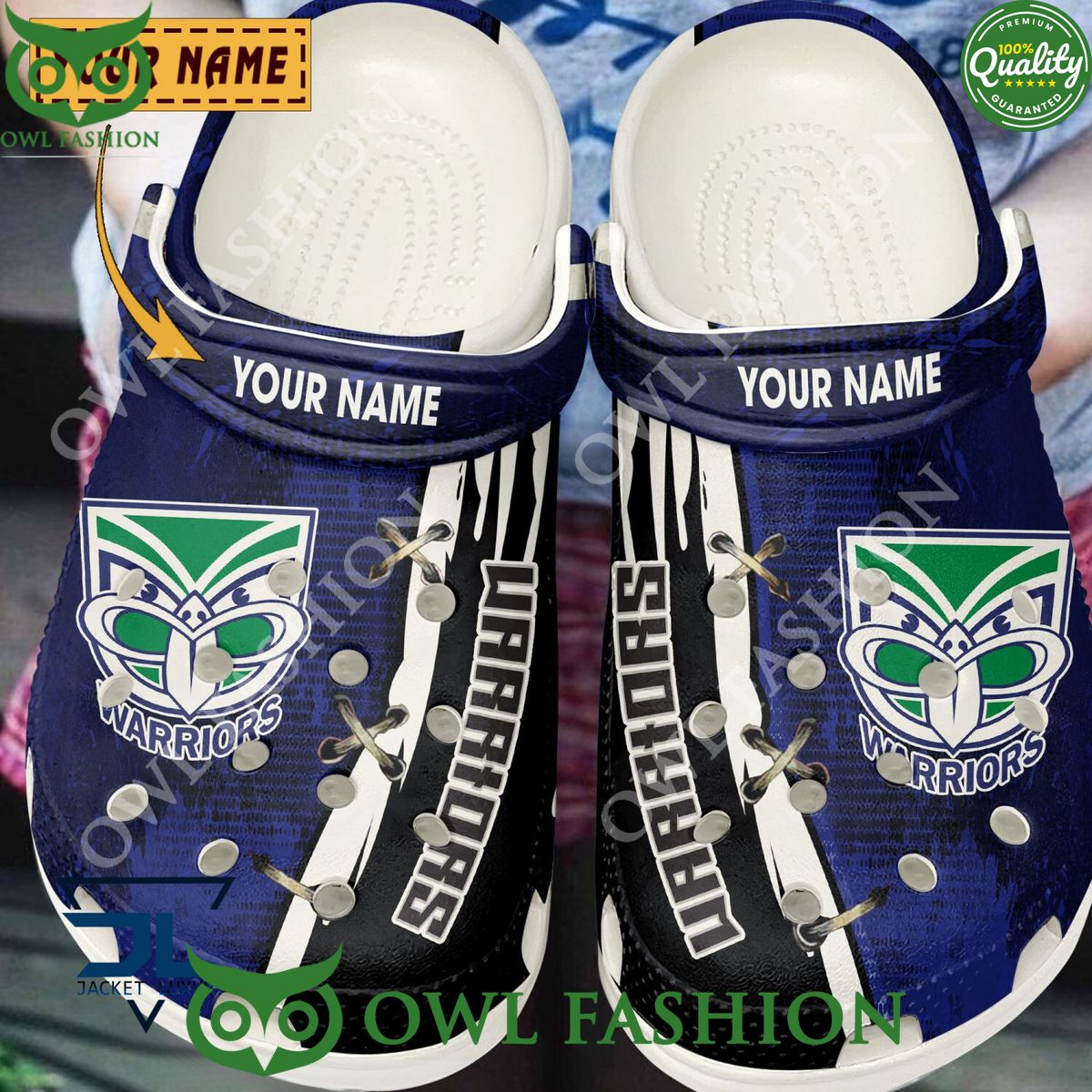 New Zealand Warriors Personalized Rugby League Crocs