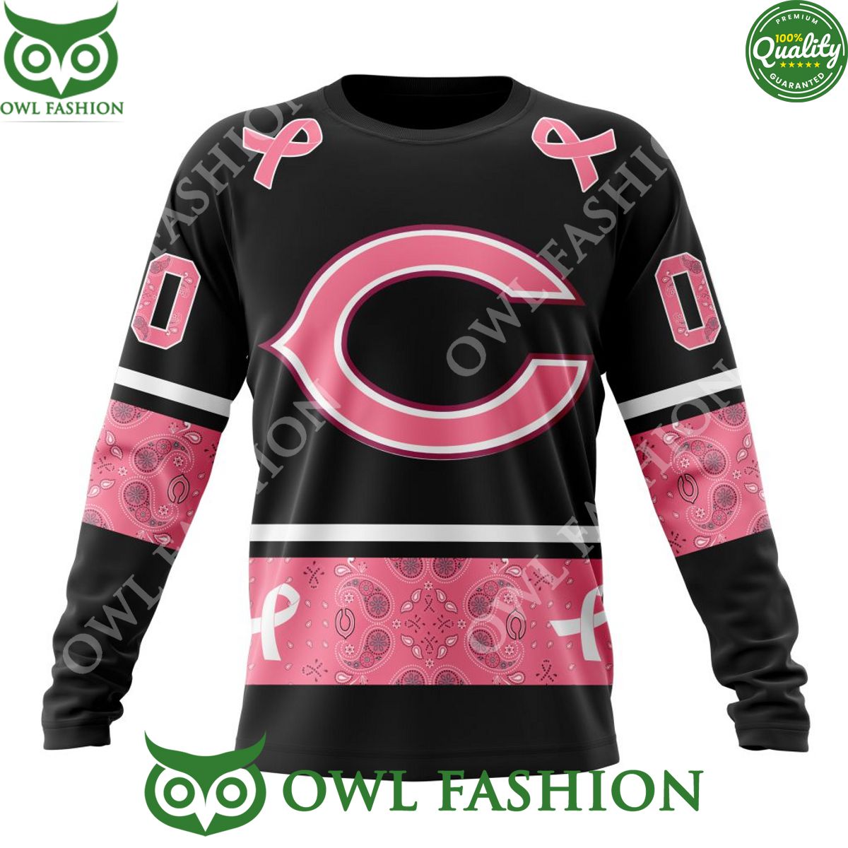 nfl custom name number chicago bears pink breast cancer 3d hoodie shirt 4 oWWKZ.jpg