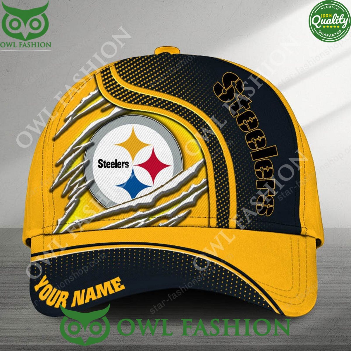 NFL Pittsburgh Steelers Personalized Printed Cap Nice elegant click