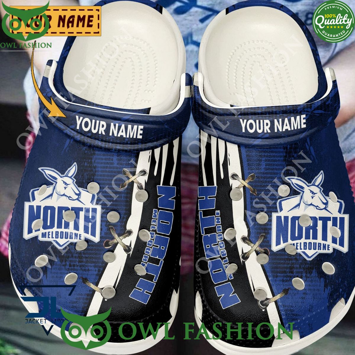 North Melbourne Football Club New Personalized Crocs You look handsome bro